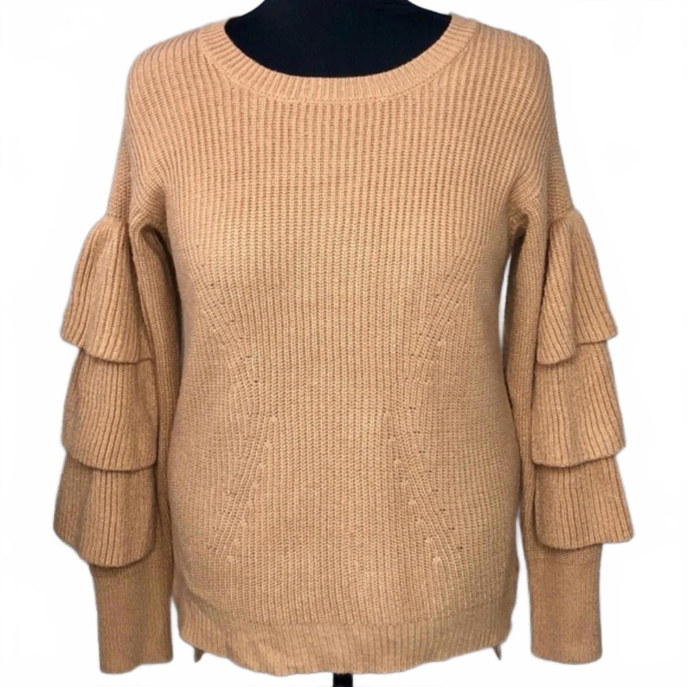 Jealous Tomato ruffled sleeve knit sweater Size‎ L